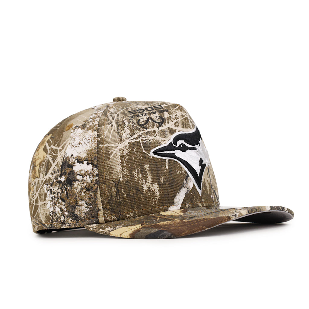 Toronto Blue Jays Real Tree On White 9Fifty A-Frame Snapback