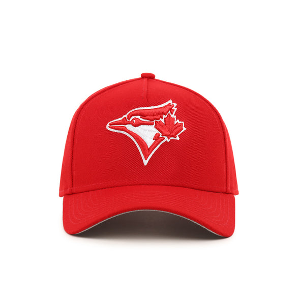 Toronto Blue Jays Scarlet Red On White 9Forty A-Frame Snapback