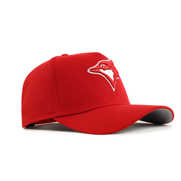 Toronto Blue Jays Scarlet Red On White 9Forty A-Frame Snapback