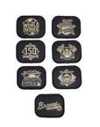 Atlanta Braves Black Gold Velcro All Over Patches 59Fifty Fitted