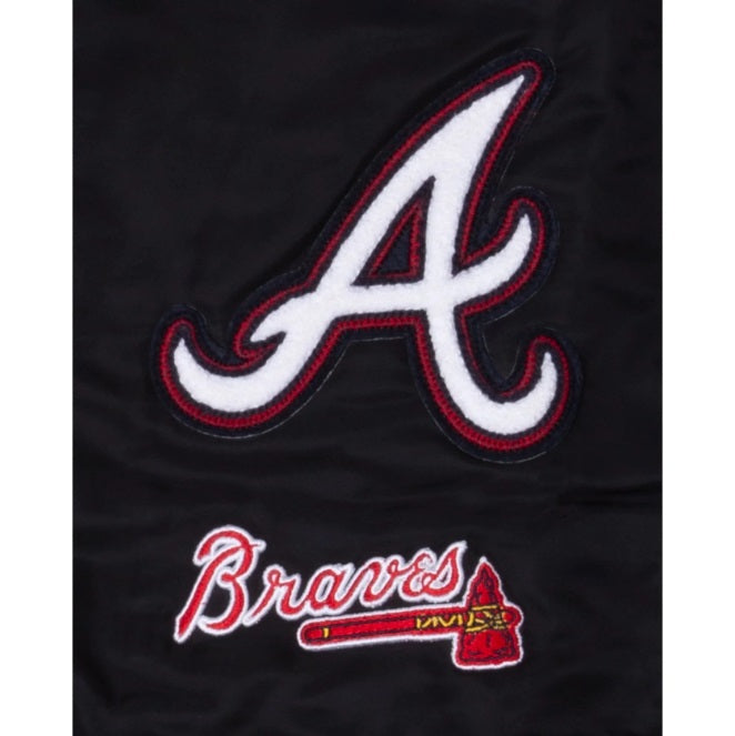 New Era Atlanta Braves Logo Select Black White Jacket