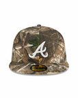 Atlanta Braves Real Tree On White 59Fifty Fitted