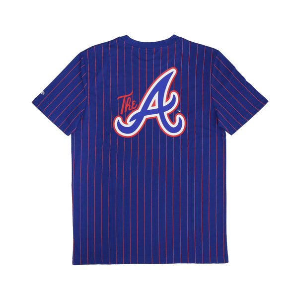 New Era Atlanta Braves Royal Pinstripe Tee