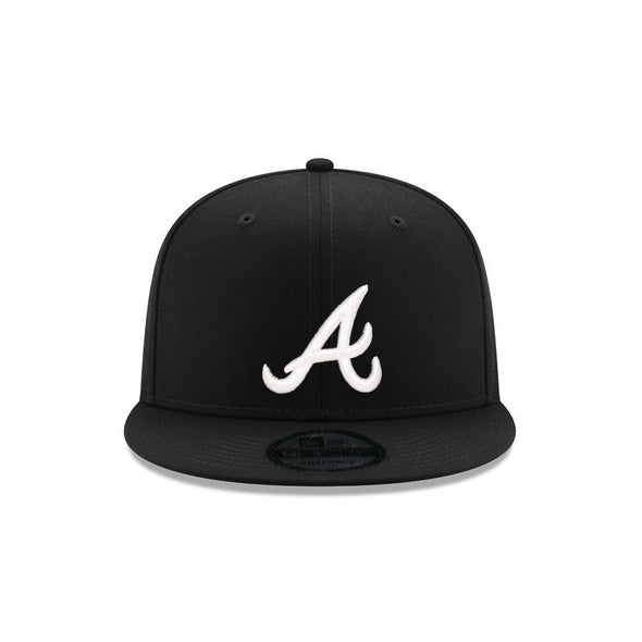 Atlanta Braves Black on White 9Fifty Snapback