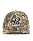Milwaukee Brewers Real Tree On White 9Fifty A-Frame Snapback