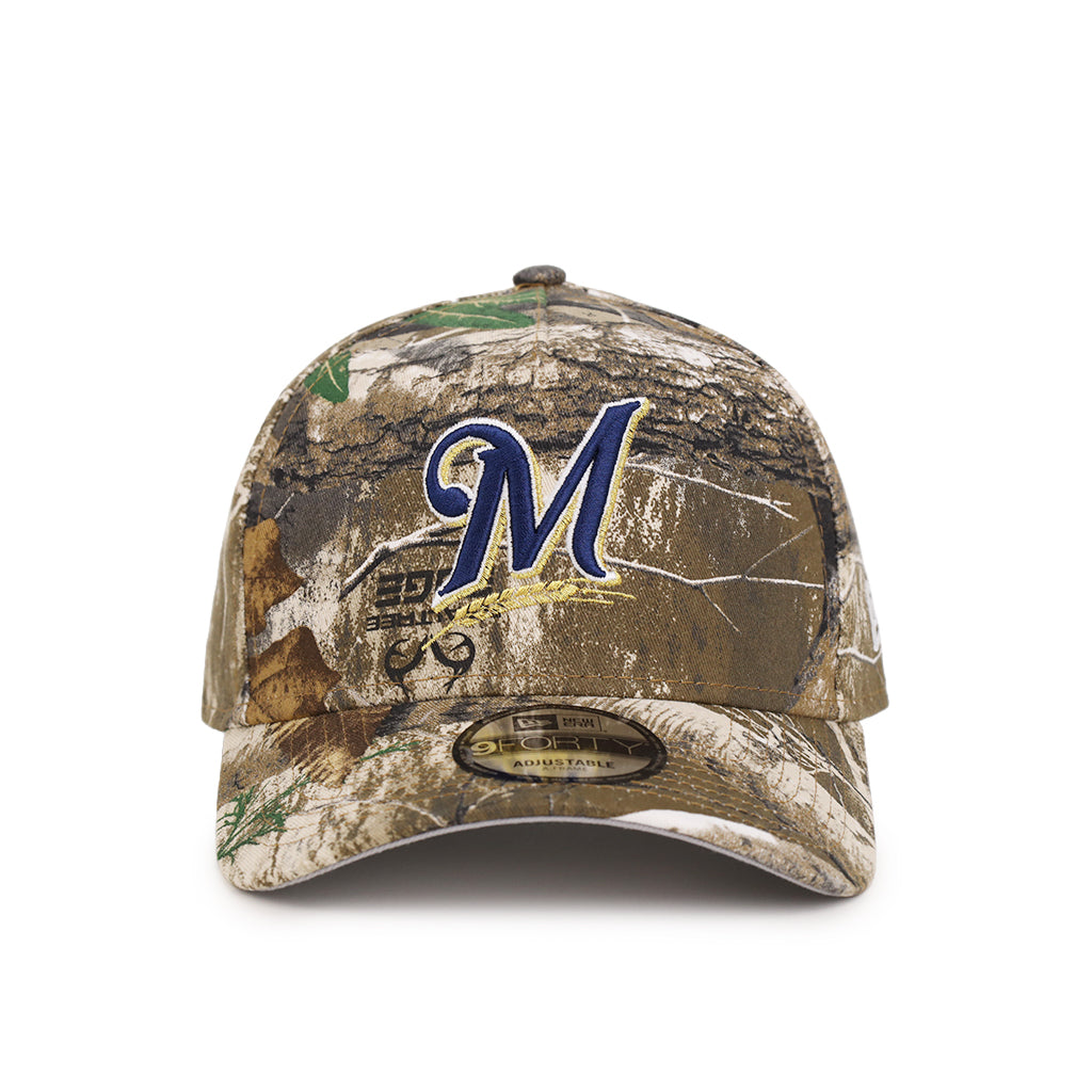 Milwaukee Brewers Real Tree 9Forty A-Frame Snapback