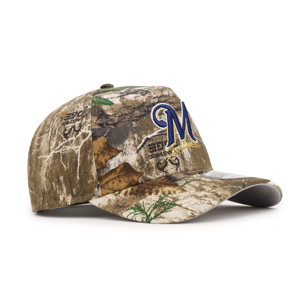 Milwaukee Brewers Real Tree 9Forty A-Frame Snapback