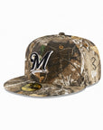 Milwaukee Brewers Real Tree On White 59Fifty Fitted