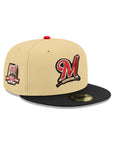 Milwaukee Brewers Vegas Gold Black 2 Tone 40th Anniversary SP 59Fifty Fitted