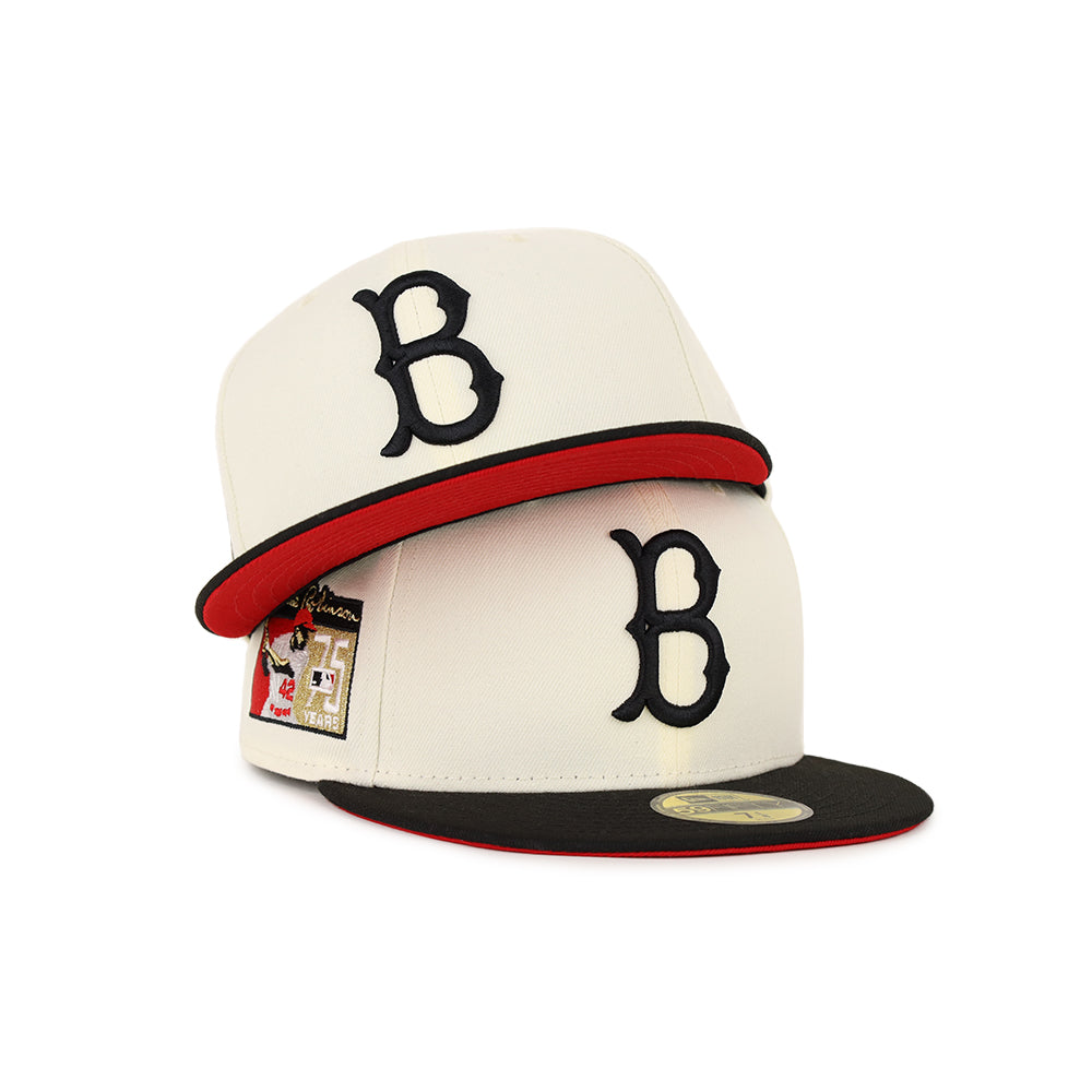 Cleveland Indians PINWHEEL White-Black Fitted Hat by New Era