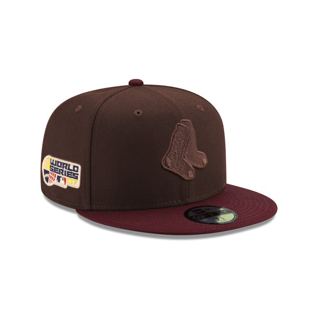 Boston Red Sox Brown Maroon 2 Tone 2007 World Series 59Fifty Fitted ...