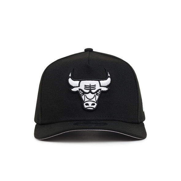 Chicago Bulls Black On White 9Fifty A-Frame Snapback