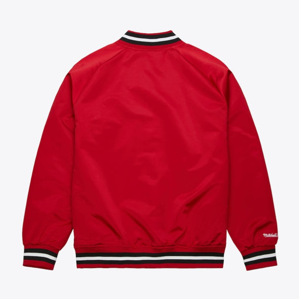 Mitchell & Ness Chicago Bulls Lightweight Red Satin Jacket
