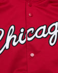 Mitchell & Ness Chicago Bulls Lightweight Red Satin Jacket