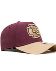 Kansas City Chiefs 9Forty A-Frame Moleskin Maroon Tan Snapback