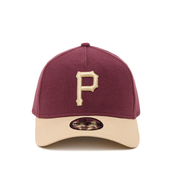 Pittsburgh Pirates 9Forty A-Frame Moleskin Maroon Tan Snapback