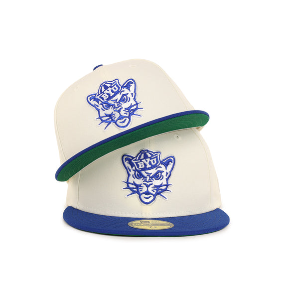 Brigham Young University BYU Cougars Chrome Royal 2 Tone NCAA 59Fifty Fitted