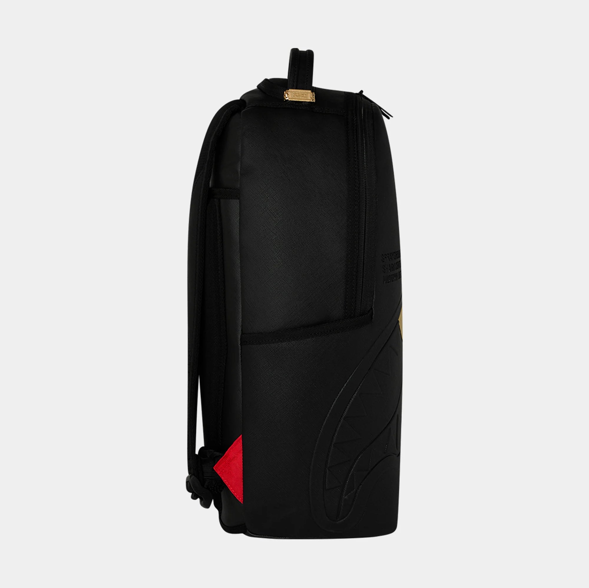 SprayGround Blacked Out Embossed Gold Tooth DLXSV Backpack