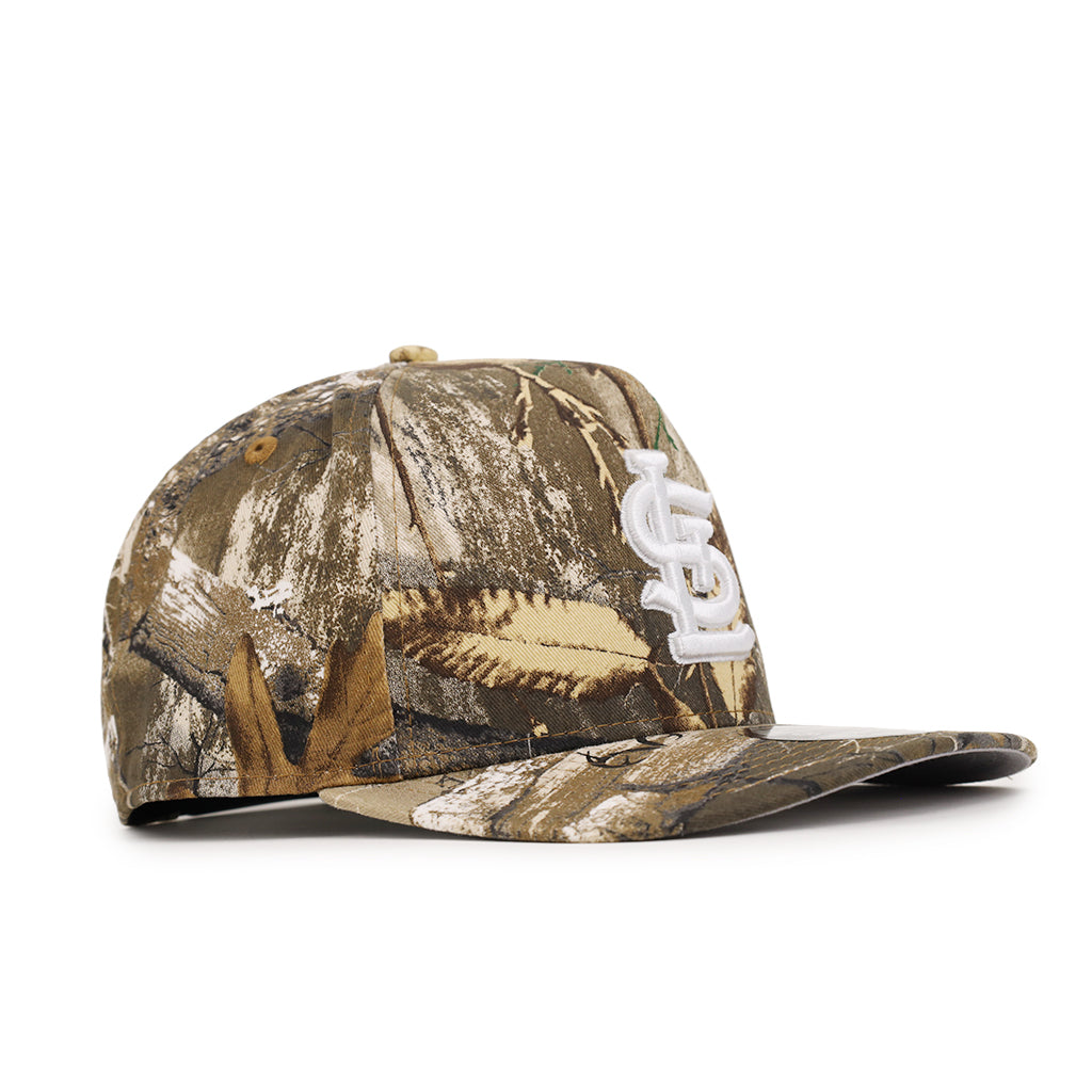 St. Louis Cardinals Real Tree On White 9Fifty A-Frame Snapback