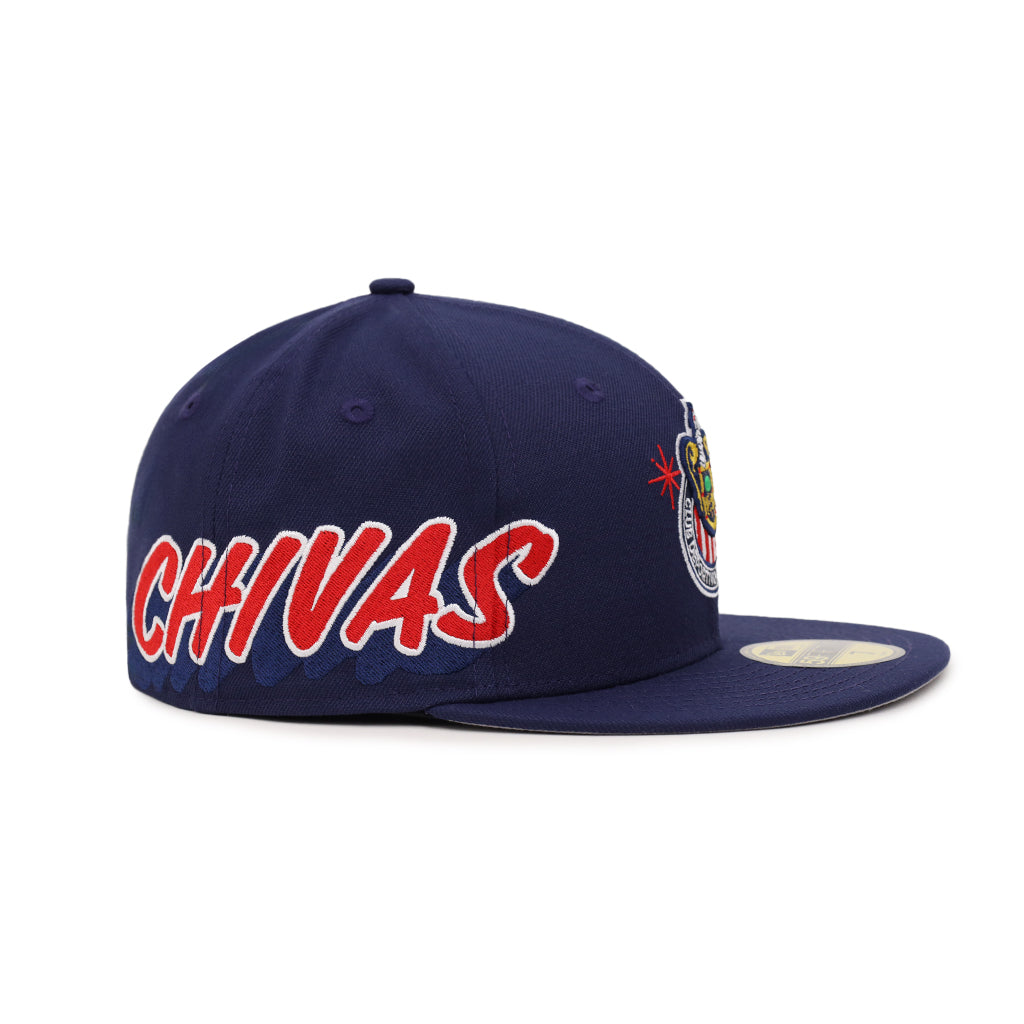 Mexico Chivas Guadalajara Side Script Team Color 59Fifty Fitted