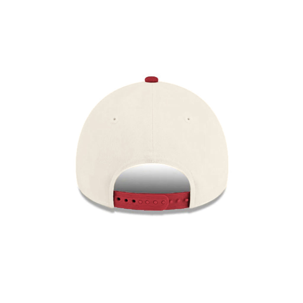 CrownMinded Chrome Dark Red 9Forty A-Frame Snapback