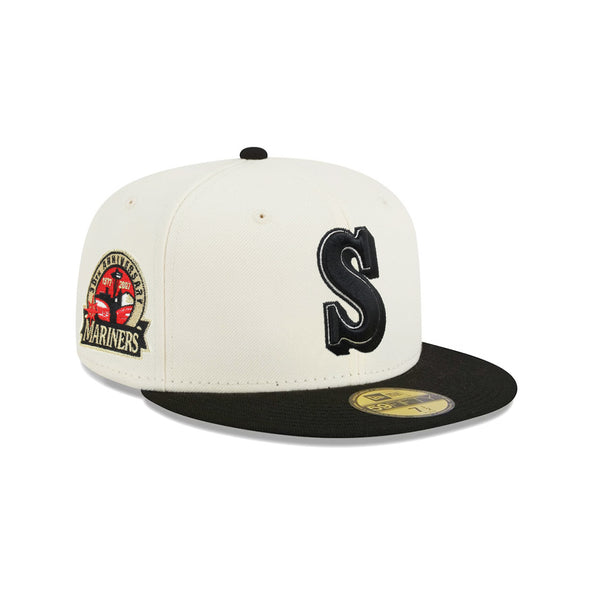 Seattle Mariners Chrome Black 2 Tone 30th Annviersary SP 59Fifty Fitted