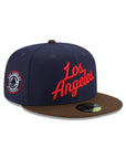 Los Angeles Clippers 2 Tone Navy Walnut Nautical Wheel SP 59Fifty Fitted