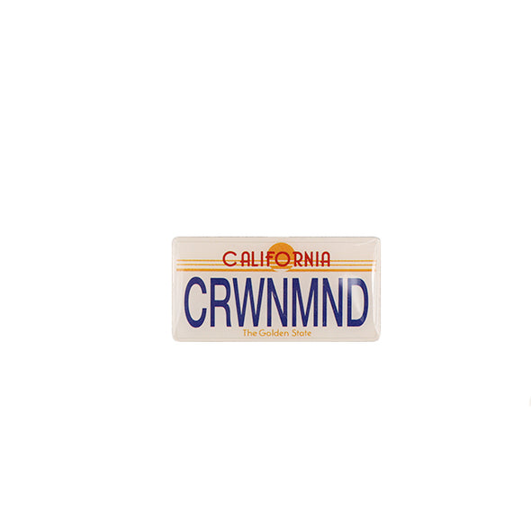 CrownMinded California Retro License Plate Cap Pin