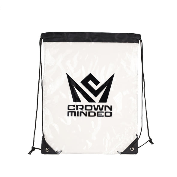 CrownMinded Clear Drawstring Backpack Bag