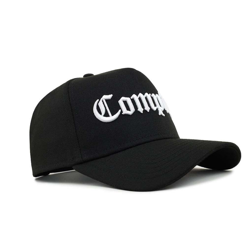 New Era City Of Compton Black On White 9Forty A-Frame Snapback