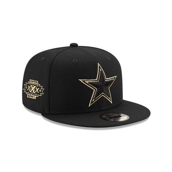 Dallas Cowboys Black Metallic Gold Super Bowl XXX SP 9Fifty Snapback