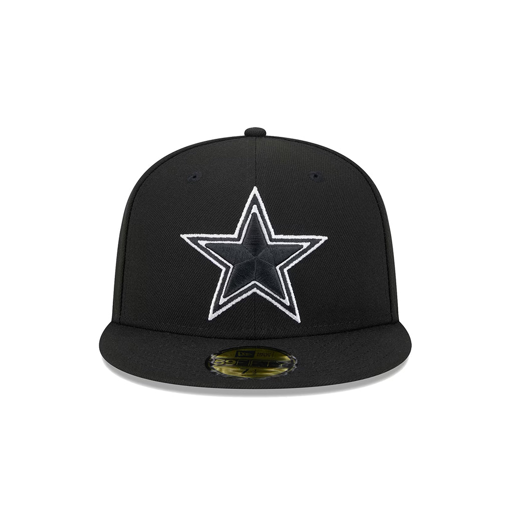 Dallas Cowboys Black On White Super Bowl XXVII 59Fifty Fitted