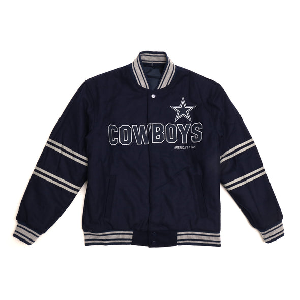 Dallas Cowboys Navy Wool Jacket