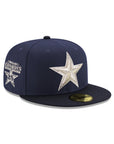Dallas Cowboys Oceanside Blue Navy 2 Tone 25th Anniversary SP 59Fifty Fitted