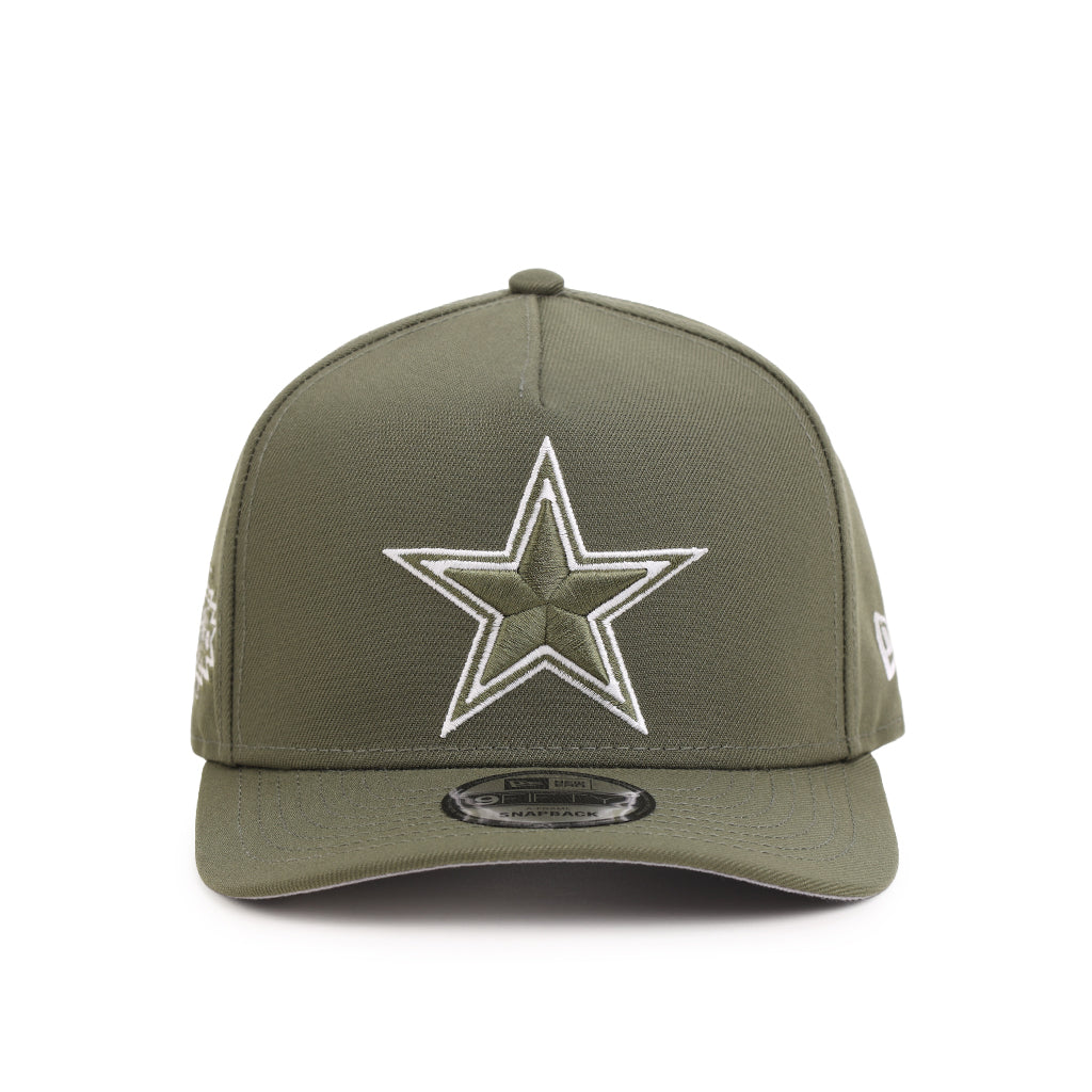 Dallas Cowboys Olive Green On White Super Bowl XXX SP 9Fifty A-Frame Snapback