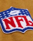 Oakland Raiders Brown Cream Dusted Collection Varsity Full-Snap Jacket