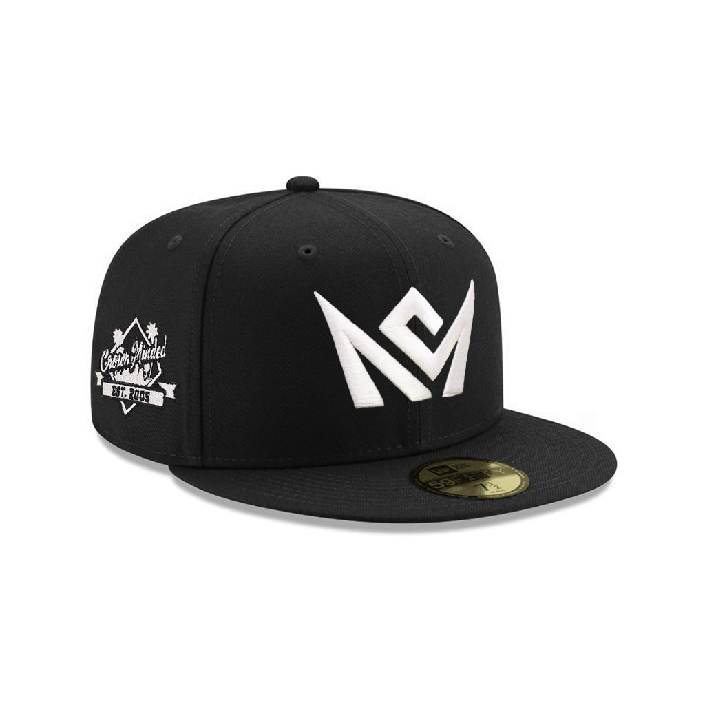 CrownMinded Black On White Established 2005 SP 59Fifty Fitted