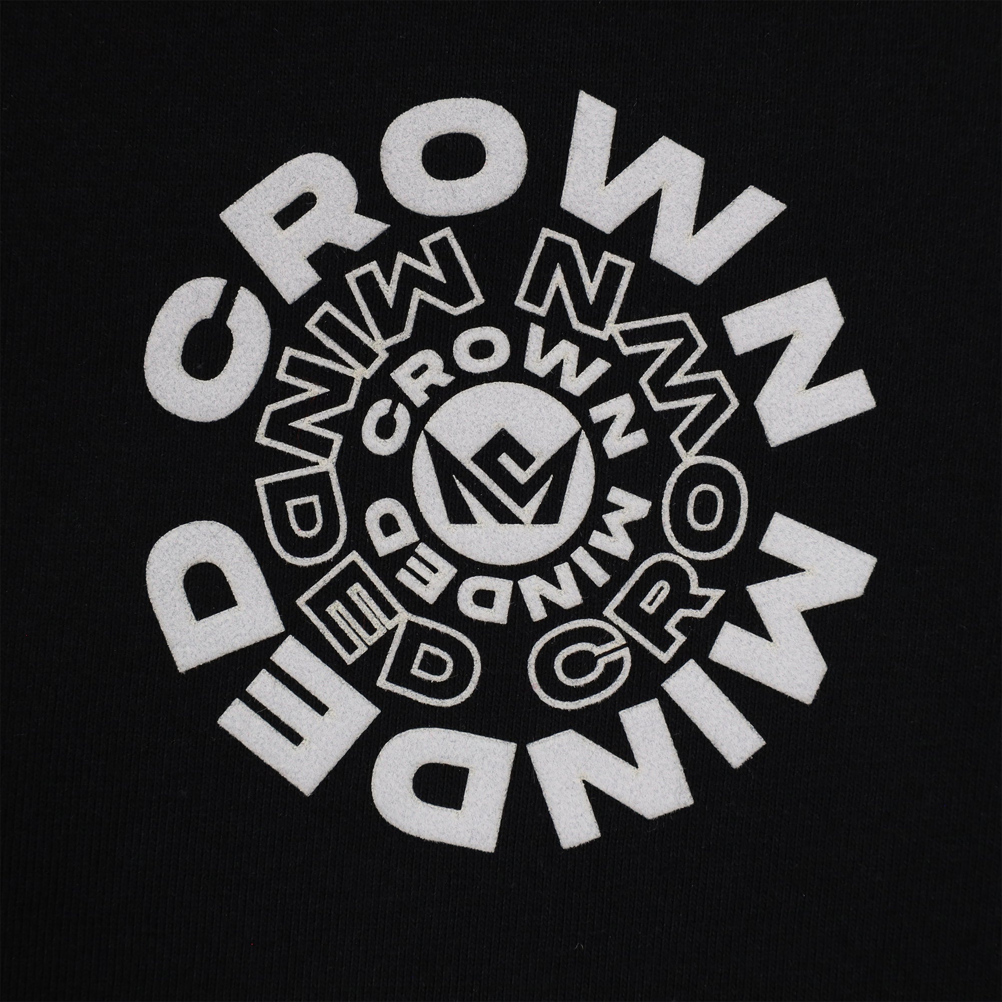 CrownMinded Twin Shot Spiral Graphic Tee - Black