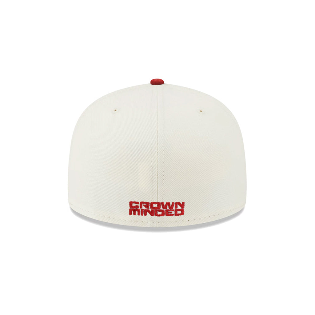 CrownMinded Chrome Dark Red 59Fifty Fitted