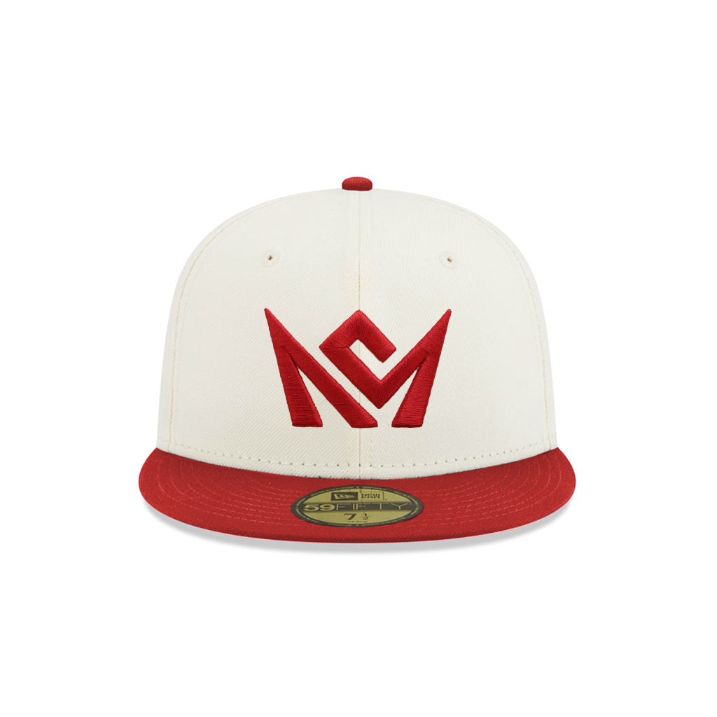 CrownMinded Chrome Dark Red 59Fifty Fitted