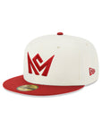 CrownMinded Chrome Dark Red 59Fifty Fitted