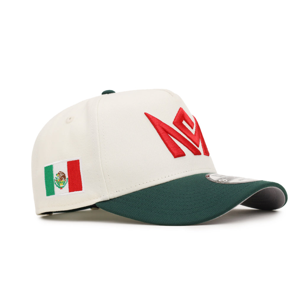 CrownMinded Chrome Green Mexico Flag SP 9Forty A-Frame Snapback