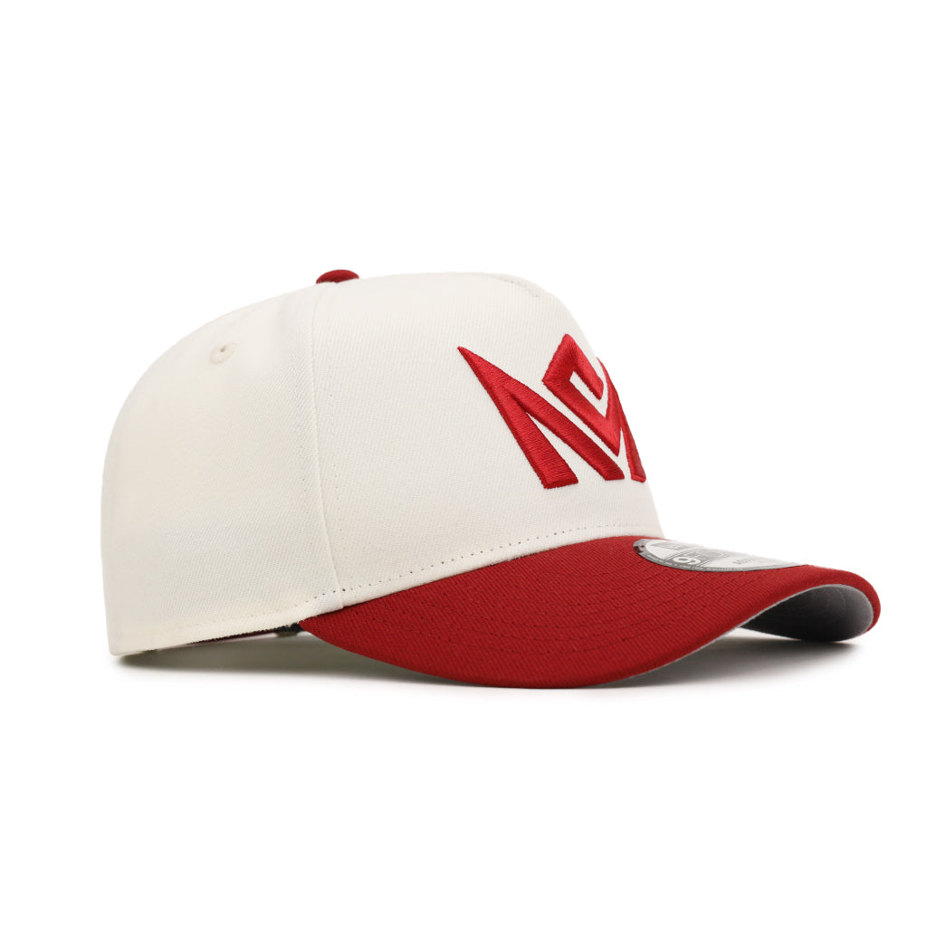 CrownMinded Chrome Dark Red 9Forty A-Frame Snapback