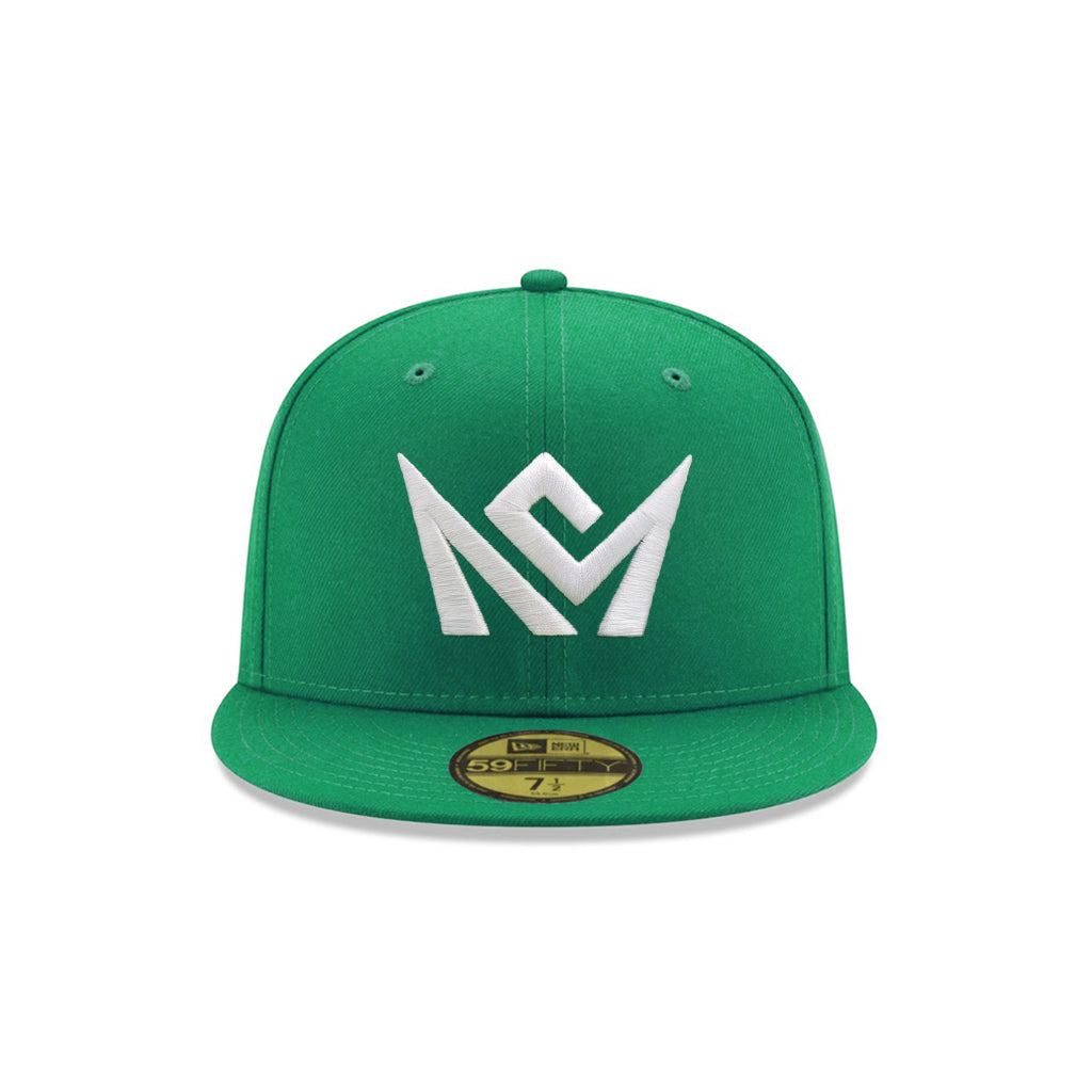 CrownMinded Kelly Green On White 59Fifty Fitted