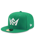 CrownMinded Kelly Green On White 59Fifty Fitted