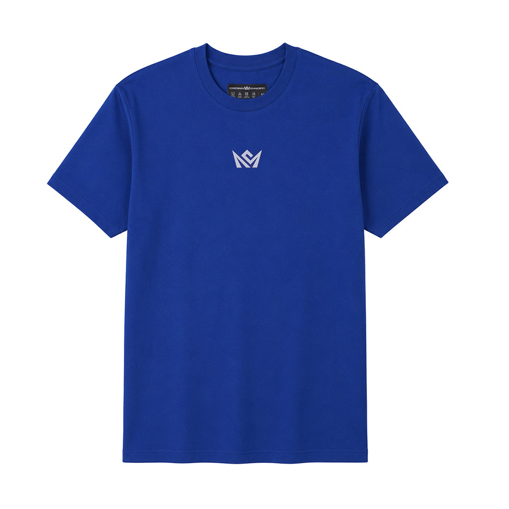 CrownMinded Twin Shot Vertical Graphic Tee - Royal Blue