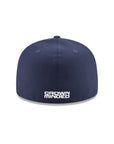 CrownMinded Oceanside Blue On White 59Fifty Fitted