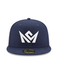 CrownMinded Oceanside Blue On White 59Fifty Fitted