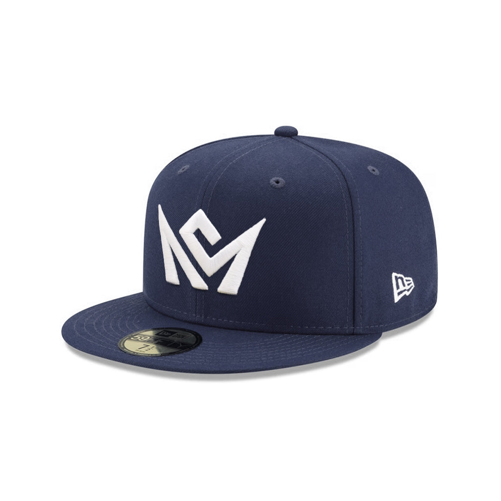CrownMinded Oceanside Blue On White 59Fifty Fitted