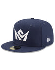 CrownMinded Oceanside Blue On White 59Fifty Fitted